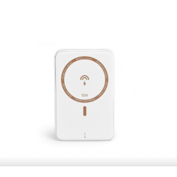 Повербанк з бездротовою зарядкою 10000mAh VIDEX VPB-331 PD20W Білий