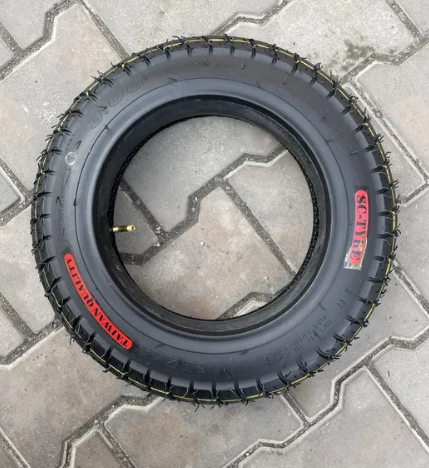 Покришка на скутер 3.00-10 з камерою Тайвань шипована