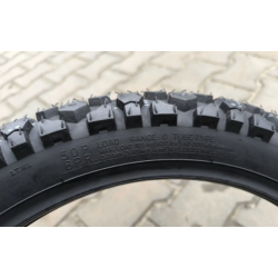 Покришка з камерою 2.75-17 шипована 8 PR WJ-522 на мотоцикл Альфу Дельту Мустанг