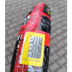 Покришка на Альфу 2.75-17 з камерою трасова 6 PR