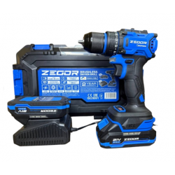 Шуруповерт акумуляторний безщітковий ZEGOR CDAX-21BL (2 АКБ 2000 мАг + ЗП)