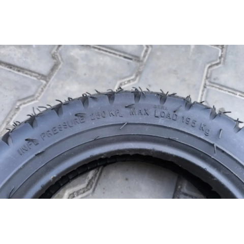 Покришка з камерою 3.50-10 (90/90-10) на скутер Хонда Вайпер Шипована