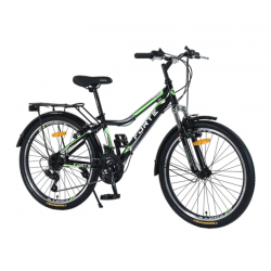 Велосипед Спортивний 24" Forte Stark рама 13" з багажником та крилами