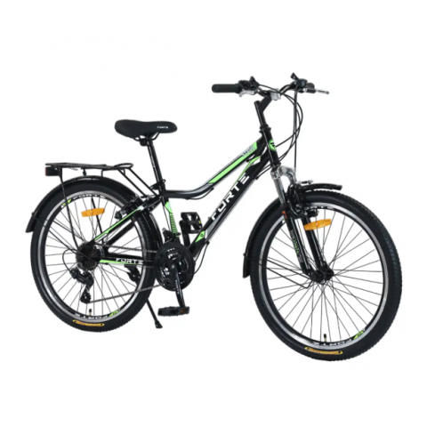 Велосипед Спортивний 24" Forte Stark рама 13" з багажником та крилами