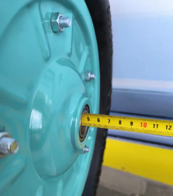 Колесо безкамерне для тачки 300 мм під вісь 20 мм в зборі гусматік