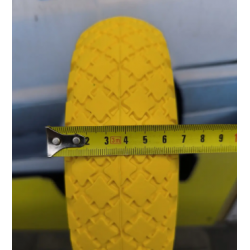 Колесо в зборі Безкамерне 3.00-4 на тачку з пінополіуретан під вісь 20 мм