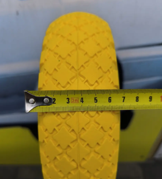 Колесо в зборі Безкамерне 3.00-4 на тачку з пінополіуретан під вісь 20 мм