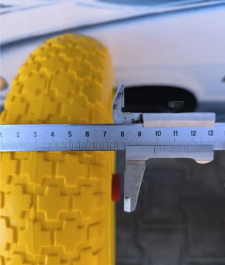 Колесо на тачку 3.50-8 з пінополіуретану під вісь 16 мм