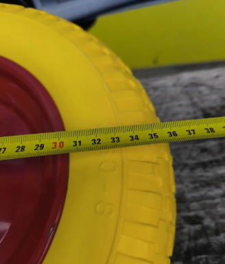 Колесо в зборі 3.50-8 до тачки з Пінополіуретану ВС Польща під вісь 20 мм