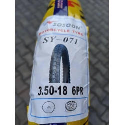 Покришка 3.50-18 Sosoon з камерою для мотоцикла Іж SY-071 