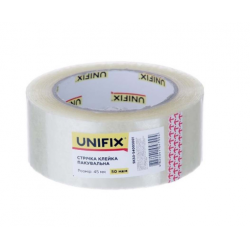 Скотч прозорий Unifix 45 мм × 100 м × 50 мкм