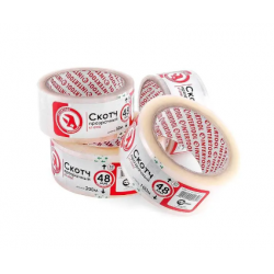 Скотч прозорий 48мм*100м*52мкм INTERTOOL