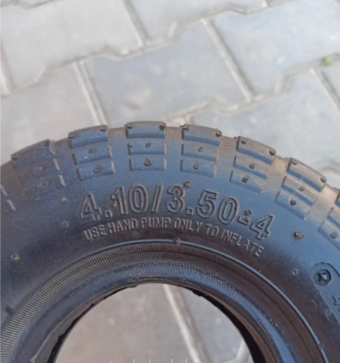 Покришка 3.50-4 з камерою на тачку