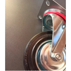 Колесо поворотне без гальма 160 мм на мобільні стенди