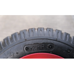 Колесо 2.50-4 в зборі на візок Пневматичне 200 мм під вісь 20 мм