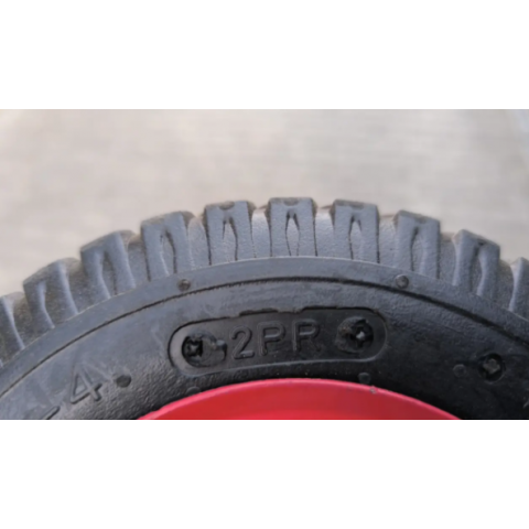 Колесо 2.50-4 в зборі на візок Пневматичне 200 мм під вісь 20 мм