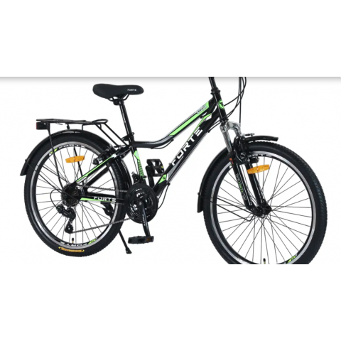 Велосипед Спортивний 24" Forte Stark рама 13" з багажником та крилами