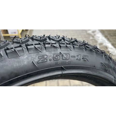 Покришка 2.50-17 з камерою 6 PR для мотоциклів Альфа Дельта