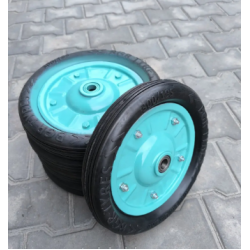Колесо безкамерне для тачки 300 мм під вісь 20 мм в зборі гусматік