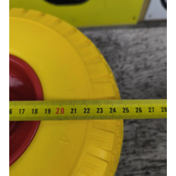 Колесо в зборі Безкамерне 3.00-4 на тачку з пінополіуретан під вісь 20 мм