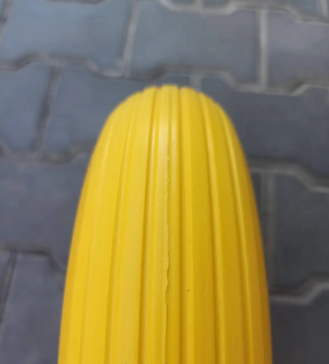 Колесо в зборі з пінополіуретану 4.00-6 на тачку під вісь 20 мм