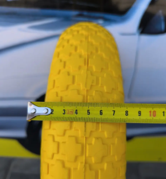 Колесо на тачку 3.50-8 з пінополіуретану під вісь 16 мм