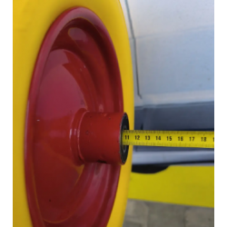 Колесо в зборі 3.50-8 до тачки з Пінополіуретану ВС Польща під вісь 20 мм