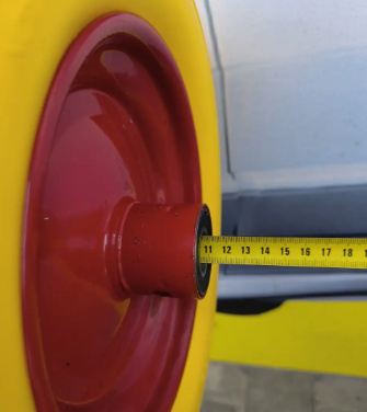 Колесо в зборі 3.50-8 до тачки з Пінополіуретану ВС Польща під вісь 20 мм