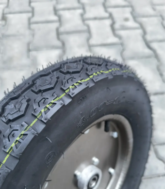 Колесо в зборі 4.00-10 до будівельної тачки Compass під вісь 17 мм та 20 мм