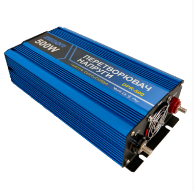 Інвертор перетворювач напруги ZEGOR DPR-500 (500W, 12/220V, чиста синусоїда)