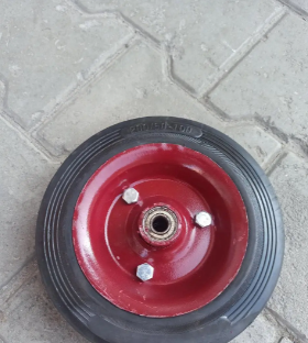 Колесо на візок 200 мм під вісь 12 мм гусматік