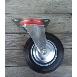 Колесо поворотне без гальма 160 мм на мобільні стенди