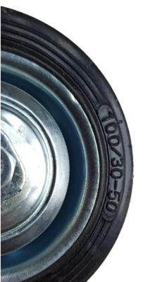 Колесо поворотне 100 мм з гальмом на мобільні стенди вітрини тумби