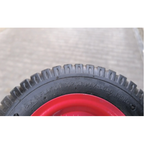 Колесо 2.50-4 в зборі на візок Пневматичне 200 мм під вісь 20 мм