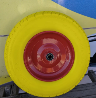 Колесо в зборі 4.80/4.00-8 на тачку з пінополіуретану під вісь 16 мм