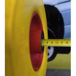 Колесо в зборі Безкамерне 3.00-4 на тачку з пінополіуретан під вісь 20 мм