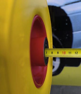 Колесо в зборі Безкамерне 3.00-4 на тачку з пінополіуретан під вісь 20 мм