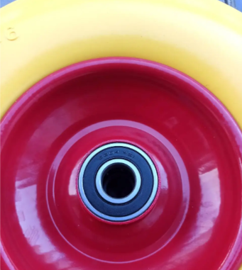 Колесо в зборі з пінополіуретану 4.00-6 на тачку під вісь 20 мм