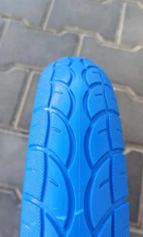 Колесо пінополіуретанове 3.50-8 до тачки під вісь 20 мм Безкамерка