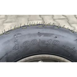 Колесо в зборі 4.00-10 до будівельної тачки Compass під вісь 17 мм та 20 мм