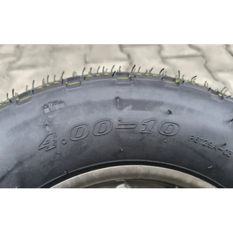 Колесо в зборі 4.00-10 до будівельної тачки Compass під вісь 17 мм та 20 мм