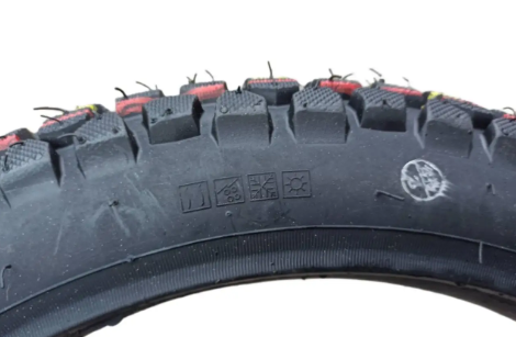 Шина з камерою 2.75-17 Тайвань шипована до мотоцикла