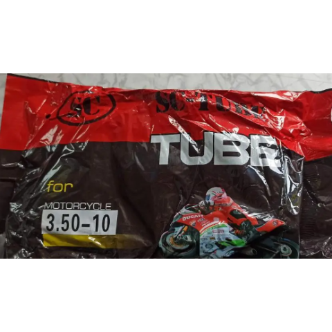 Камера 3.50-10 фірми SC-TYRE до Скутера гнутий вентиль
