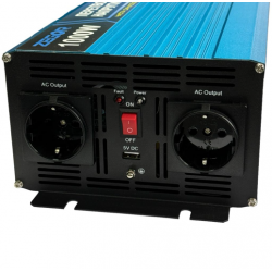 Інвертор перетворювач напруги ZEGOR 1000W 12/220V (чиста синусоіда) DPR-1000