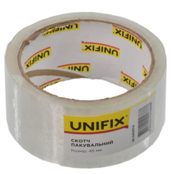Скотч прозорий Unifix 45 мм × 100 м × 50 мкм