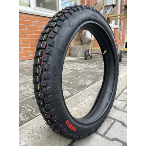 Покришка з камерою 3.00-18 для мотоцикла Минск шипована