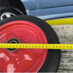 Колесо в зборі Лите 300 мм вісь 20 мм до тачки безкамерне гусматік