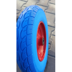 Колесо пінополіуретанове 3.50-8 до тачки під вісь 20 мм Безкамерка