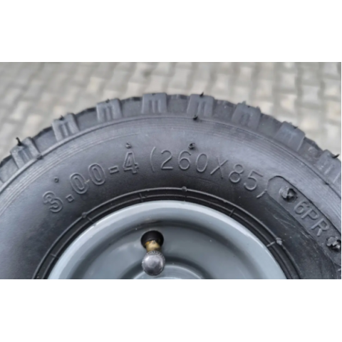 Колесо до возика 3.00-4 (260*85) під вісь 20 мм Пневматичне ВС Польща