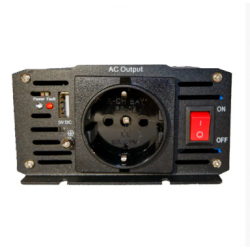 Інвертор перетворювач напруги ZEGOR DPR-500 (500W, 12/220V, чиста синусоїда)